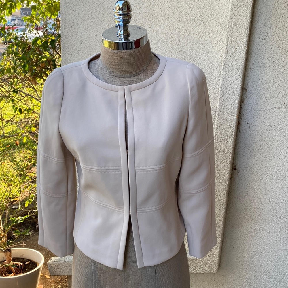 Vintage Basler high end Romanian designer gorgeous cream blazer